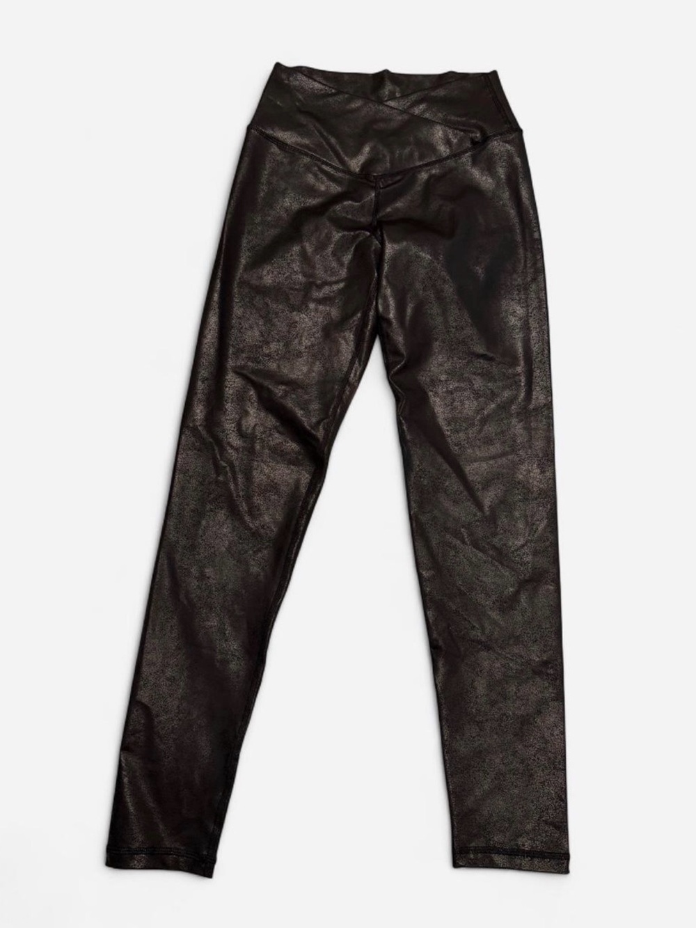 High-Waisted Black Faux Leather Women’s Leggings Offline by Aerie